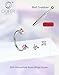 OUFER Horseshoe Nose Rings Studs, 316L Surgical Steel Double Shiny Pink CZ Nose Rings For Women, 20G 7MM Internally Threaded Cartilage Earrings, Lip Eyebrow Helix Ear Piercing Jewelry