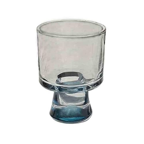 Vasos de postre de vidrio de alta transparencia y diseño con pie para una mesa sofisticada 2