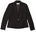 Kasper Women's Stretch Crepe One Button Jacket, Black, 8