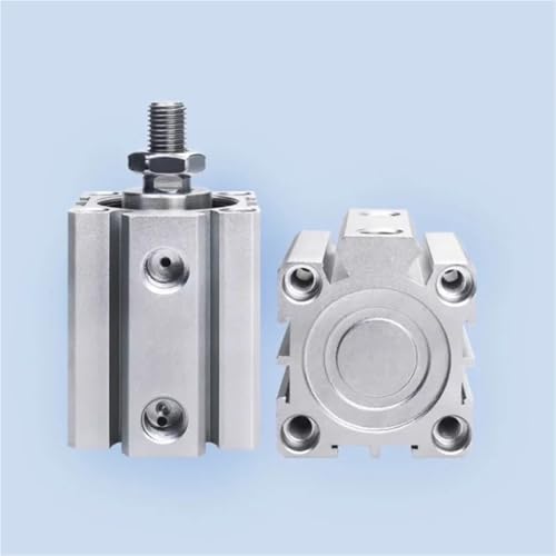 Cilindro neumático SDA 32mm de diámetro rosca macho y carrera de 30mm 3