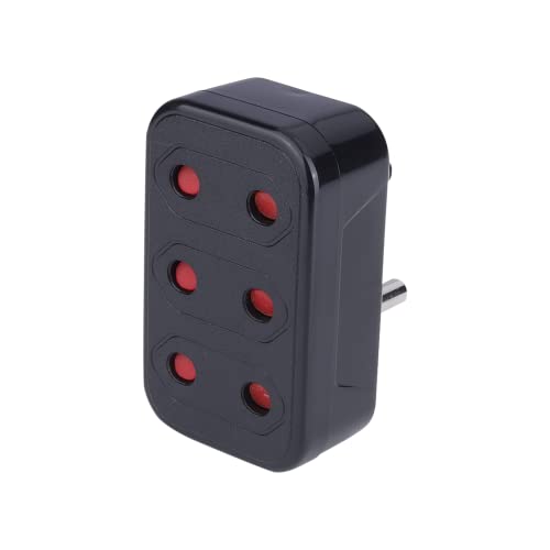 Image of MX Universal 3-Pin Multi Plug Type D Socket 3 x 2-Pin Outlets Converter 5A to 15A Adapter for Home, Office,Travel Multi Plug Extension, Universal Socket Converter, Power Adapter(Pack of 10)