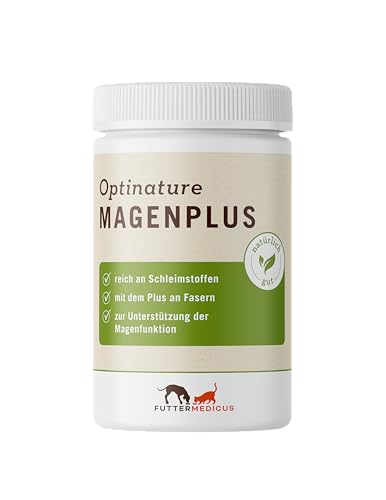 Futtermedicus Optinature MagenPlus | 150 g | Ergänzungsfuttermittel für Hunde & Katzen | Bei magensensiblen Tieren