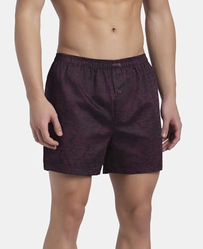 Image of Jockey 8222 Men Super Combed Mercerized Cotton Woven Checkered Inner Boxers with Ultrasoft and Durable Inner Waistband (Pack of 2, Colors & Prints May Vary)