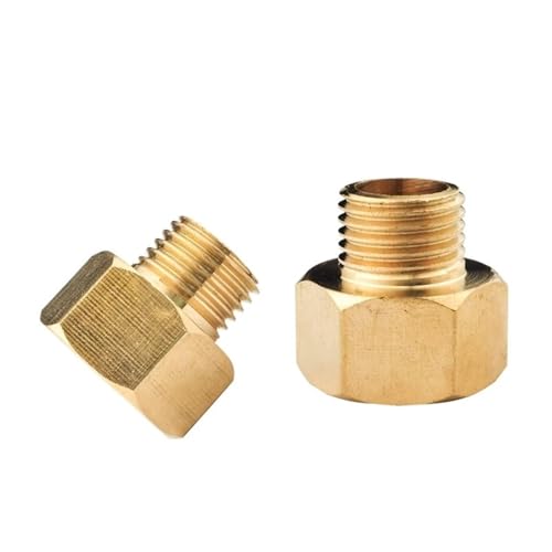 Conector de latón rosca macho a hembra de 1/2 pulgada para tubería 3