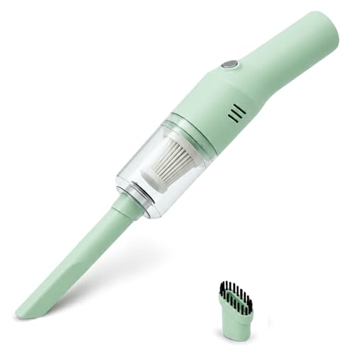 Image of Mini Cordless Handheld Vacuum for Car, Sofa, Desk, Drawers & Crumbs, Mint