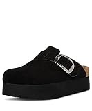 Madden Girl Women's Cutiepiie Platform Clog, Black Fabric, 8.5