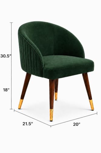 Image of WOODEN SPACE 4 Seater Wooden Dining Table Set | Urban Marble Top Dining Table with Chairs for Dining Room & Kitchen (Majestic Classic Dark Green) (42 x 42 x 30 inch)