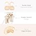 Whitluck's Baby Closet Dividers - 8-Pack Double-Sided Wooden Hangers for Organizing Baby Clothes from Newborn to 24 Months (Infant to Toddler) - Cute and Functional Nursery Decor for Boys and Girls