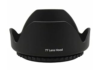 SUPERNIC Reversible Flower Lens Hood with 77mm Front Filter
