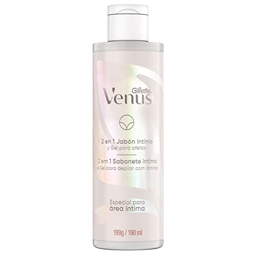 Gillette Venus 2 em 1 Sabonete íntimo e Gel para Depilar com Aparelho de Depilação Venus para Área í