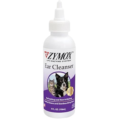 Zymox Ear Cleanser Solution for Dogs and Cats, 4oz
