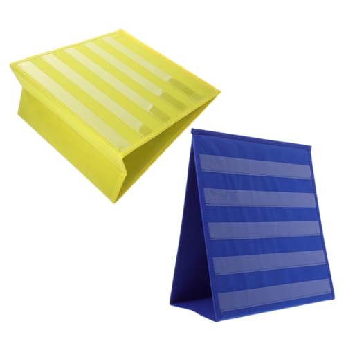 Tableau de poche double face pliable en tissu non tissé pour classe