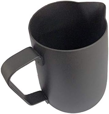 Miniatura 2 de Chef Prosentials Jarra espumadora de leche espresso, 12 oz 20 onzas, jarra de leche de acero inoxidable, taza espumadora de leche, revestimiento