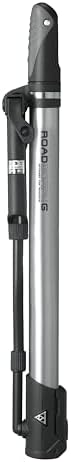Topeak Road Morph G Bike Pump with Gauge, Black/Silver, 13.8” x 2.2” x 1.1”, TRP-3G