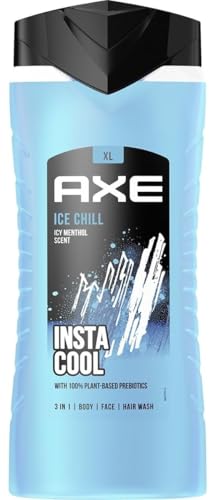 Axe 3-in-1 Duschgel & Shampoo Ice Chill XL für Körper, Gesicht und Haar verleiht einen spektakulären Duft unter der Dusche 400 ml