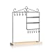 Scaffale per Gioielli Orecchini in ferro battuto creativo Holder Home gioielli for gioielli stoccaggio rack appeso collane rack anelli anelli vassoio gioielli Appeso a Parete ( Color : Black )