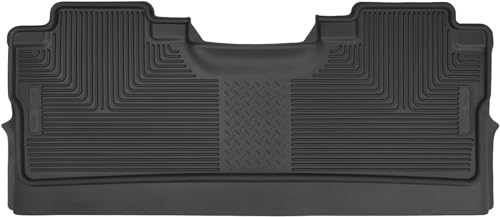 Husky Liners X-act Contour Floor Mats | Fits 2015-2024 Ford F-150 SuperCrew (Footwell Coverage) w/Out Fold Flat Storage | 2nd Row, 1-pc Black - 53471