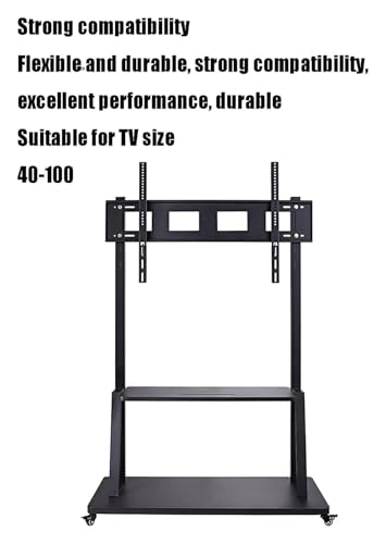 Soporte móvil para TV de piso con ruedas miniatura 4
