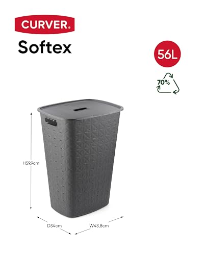 Curver Portabiancheria Softex Grigio - 5