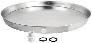 Rheem AP12942 Aluminum Water Heater Drain Pan with Fittings, 24-Inch