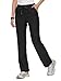 floralhue Women’s Scrub Pants –Drawstring Soft Stretch, Anti-Wrinkle Women's Scrub Pants with 6 Pockets,Black,XS