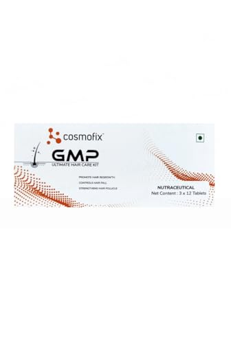 Image of GMP Ultimate Hair Care Kit, 36 Tablets (3x12), Nutraceutical Supplement for Hair Growth and Strengthening