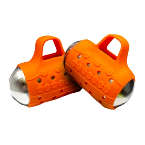 Image of Egg Weights Cardio Max 3.0 lbs. Stainless Steel Hand Weights Dumbbell Set with Anti-Slip Silicone Finger Loop for Workout, Fitness, Training for Men and Women - 2 Eggs, 1.5 lbs each + Free E-Book Workout Guide
