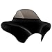 WBAXKZI Batwing Fairing Windshield Fits Heritage Road US -(Black) -(ABS Plastic), adapt to your car