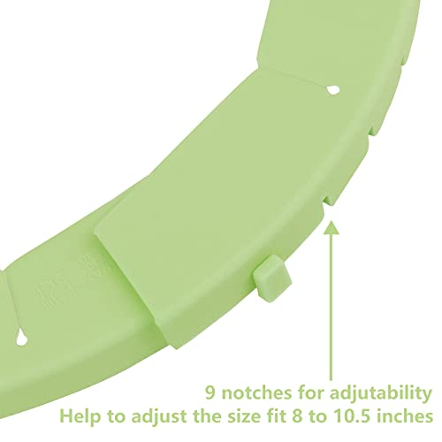 HOHUIGO Adjustable Pie Crust Shield Protector, Silicone Baking Pie Ring Pie Crust Cover, Heavy Duty Edge Protector Pie Crust Tools Pie Saver Pie Guards Fits 8-10.5" Pie Pans