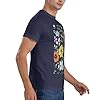 Beautiful Colourful Flowers Men's 100 Cotton Crew Neck T Shirt Breathable Stretchy Daily Basic Top Gym Workout Navy Blue 4XL #4