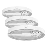 EGLO Deckenbefestigung für Deckenleuchten Castagneto, Zubehör zur Montage von Deckenlampen, Accessoire aus weißem Kunststoff, Ø 20 cm (Packung mit 3)