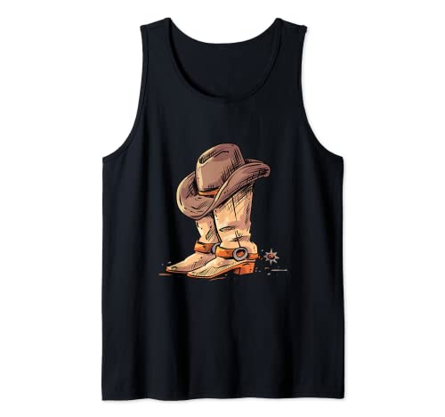 Western Texas Cowboy Country Style para los amantes de los caballos Camiseta sin Mangas