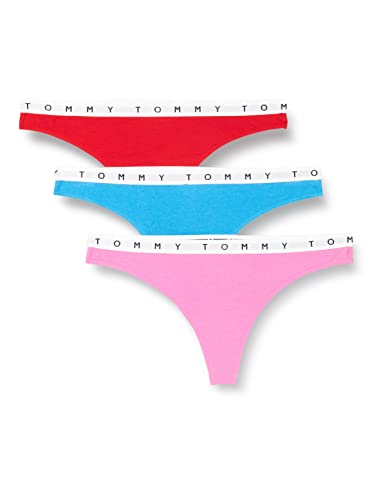 Sous vêtements femme Tommy Hilfiger Femmes 3P Thong 521 Culotte Tanga Deep Crimson AmourDeep Lot de 3 - vue 6