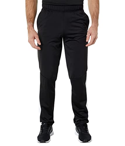 PUMA mens Contrast 2.0 Sweatpants, Black/White, Large US