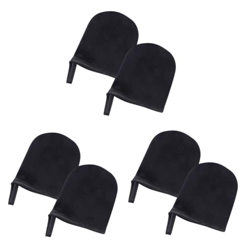 minkissy 6 Peças Luvas De Spa Flocadas Bronzeadas Mini Luva De Rosto Luva De Bronzeamento Artificial