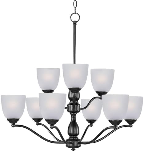 Maxim Stefan - 9 Light 2-Tier Chandelier -Traditional Installation