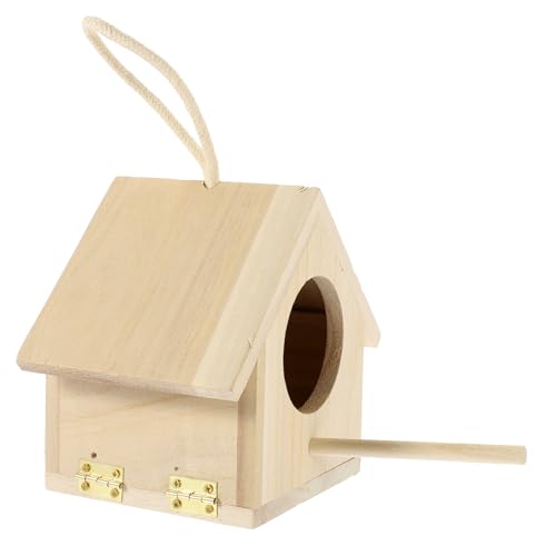 Toddmomy Wooden Bird Nest Decoration Delicate Nest for Home Adornment Random Color for Garden Office