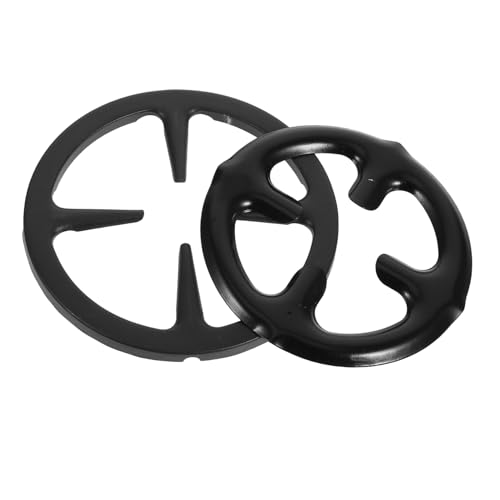 Homoyoyo 2 piezas Soporte de Hierro Fundido para Estufa de Gas de Anillos Reductores Base Portátil para Cafetera y Olla para Camping y Cocina Doméstica