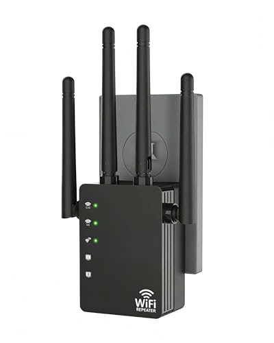 Image of WiFi Extender Signal Booster with Strong Coverage - WiFi Extender, 1200Mbps Dual Band 5GHz /2.4GHz, 12880 Sq.Ft Range, 105-Device Compatibility, Easy Install for Home Use