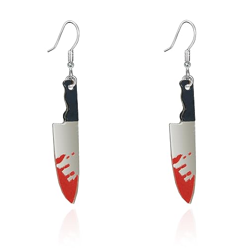 Halloween Dangle Knife Earrings - Halloween Costume Accessories for Women