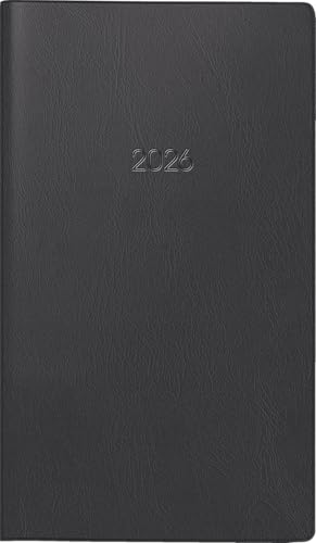 BRUNNEN Taschenkalender Mod. 753 2026 | A6, Kunststoff, schwarz