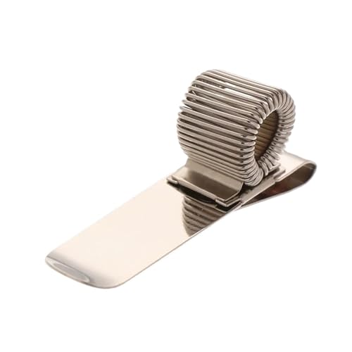 Xuanqiu Pen Clip 6Pcs Portable Spring Pencil Clips Elastic Loop Metal Holder(Singht Parallel)