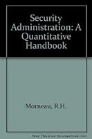 Security Administration: A Quantitative Handbook 0409950564 Book Cover