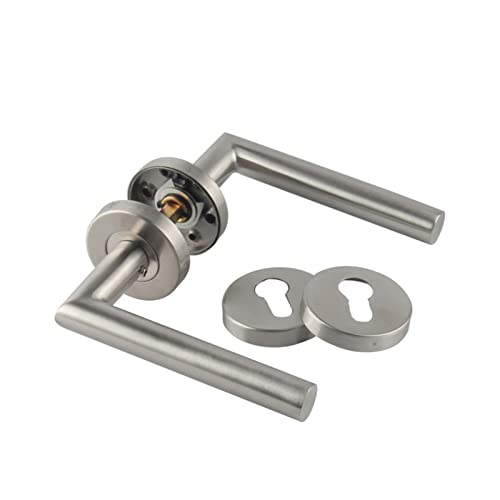 Puxadores de Porta Porta punho conjunto de aço inoxidável bloqueio interior porta handle handle lock