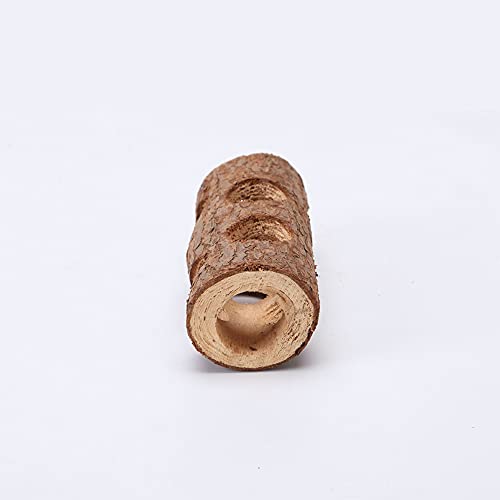 XINWAN Leuke huisdier hamster massief houten pijp vorm externe tunnel vogel baars staande stok konijn molaire bijt staaf… - Image 5