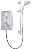 Mira Sprint White 4-Spray Pattern Gloss Electric Shower (Dep: 107mm H: 329mm W: 225mm, 3.25kg), 8.5kW - Image 1