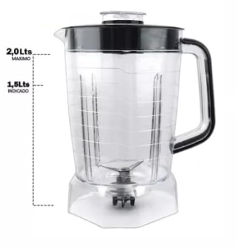 Copo De Liquidificador Para Oster Power 1400 Full Oliq610 Preto