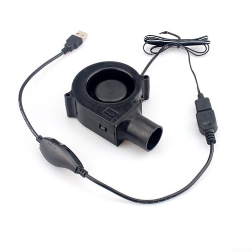 CNANRNANC Ventilador portátil para barbacoa, ventilador de velocidad ajustable, para cocinar al aire libre, carbón, encendido, camping, fuente de alimentación de 5 V