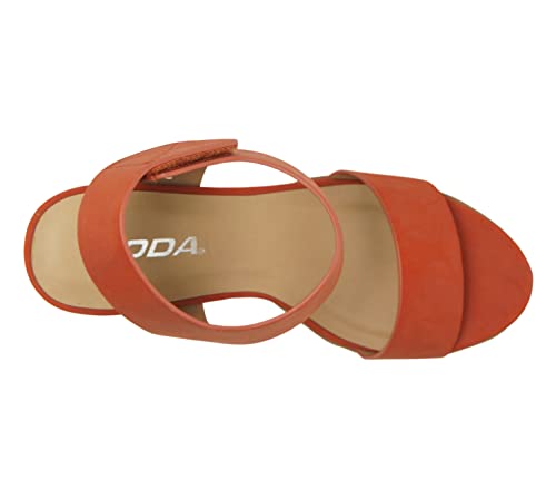 Image of Soda Wait-A ~ Women Open Round Toe Chunky Heel Ankle Strap High Heel Dress Sandals