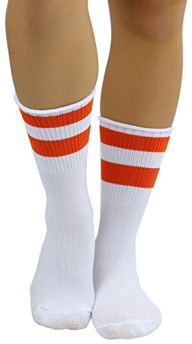 Image of ToBeInStyle Women's Acrylic Ankle Hi With Double Stripe Top Crew Fun Athletic Socks